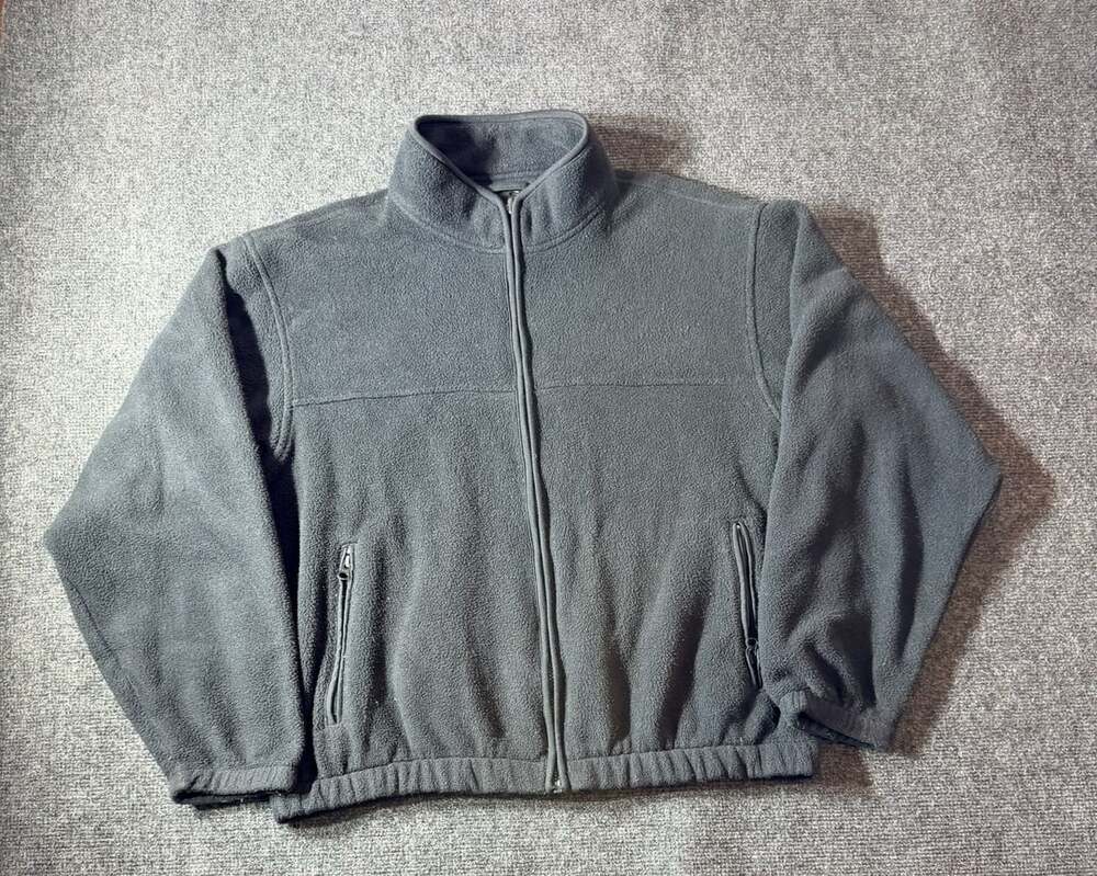 Eddie Bauer EBTek Fleece Jacket Size L Full Zip Pockets